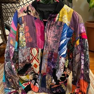 Batik patchwork jacket